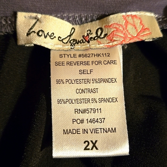 Love Squared Black & Gray Colorblock Sleeveless Tieback Maxi Dress Women size 2X - Picture 7 of 10